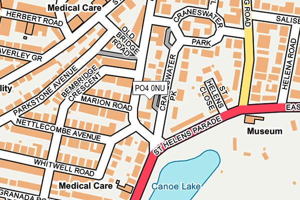 PO4 0NU map - OS OpenMap – Local (Ordnance Survey)