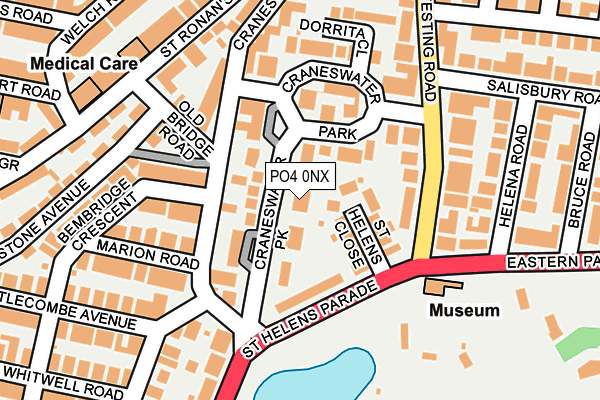 PO4 0NX map - OS OpenMap – Local (Ordnance Survey)