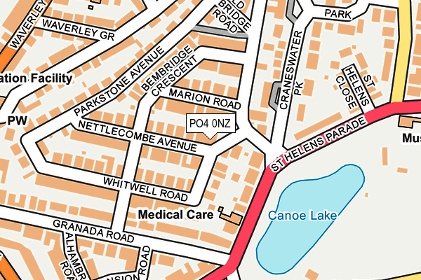 PO4 0NZ map - OS OpenMap – Local (Ordnance Survey)