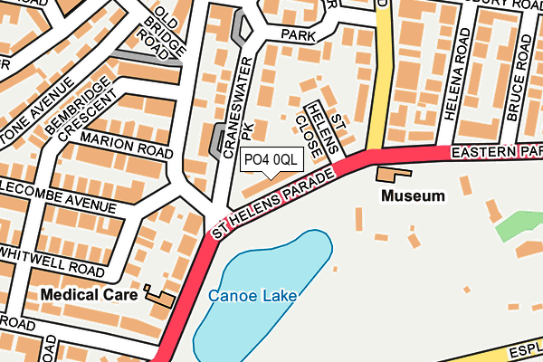 PO4 0QL map - OS OpenMap – Local (Ordnance Survey)