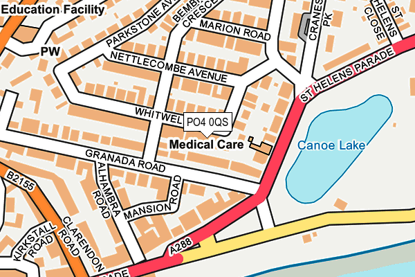 PO4 0QS map - OS OpenMap – Local (Ordnance Survey)