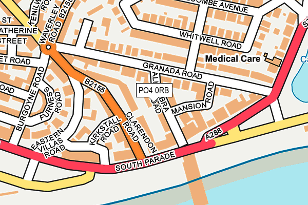 PO4 0RB map - OS OpenMap – Local (Ordnance Survey)