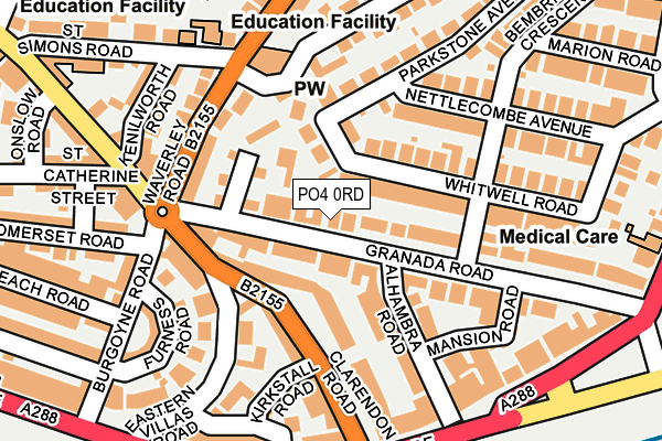 PO4 0RD map - OS OpenMap – Local (Ordnance Survey)