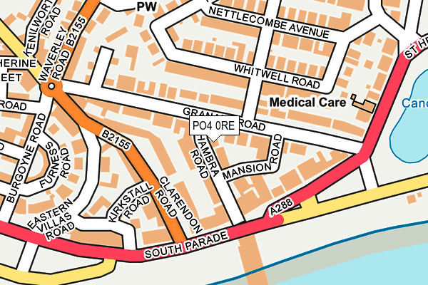 PO4 0RE map - OS OpenMap – Local (Ordnance Survey)