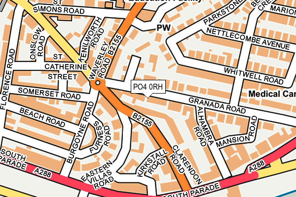 PO4 0RH map - OS OpenMap – Local (Ordnance Survey)