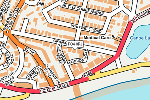 PO4 0RJ map - OS OpenMap – Local (Ordnance Survey)