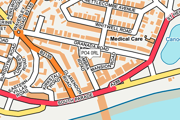 PO4 0RL map - OS OpenMap – Local (Ordnance Survey)