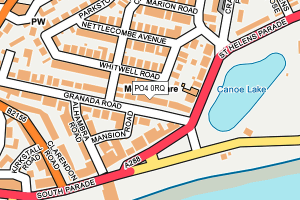 PO4 0RQ map - OS OpenMap – Local (Ordnance Survey)