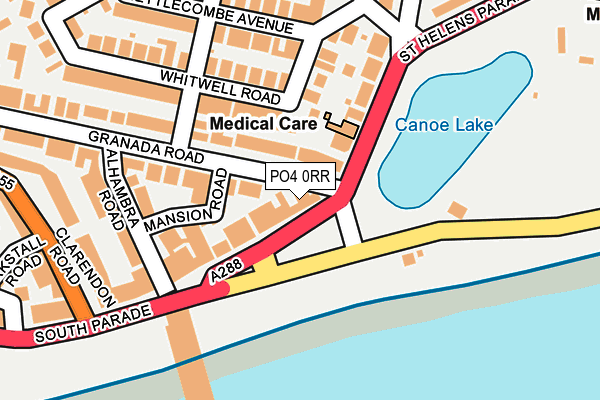 PO4 0RR map - OS OpenMap – Local (Ordnance Survey)