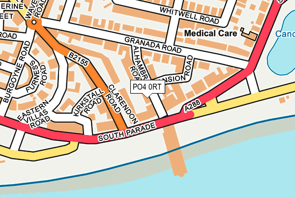 PO4 0RT map - OS OpenMap – Local (Ordnance Survey)