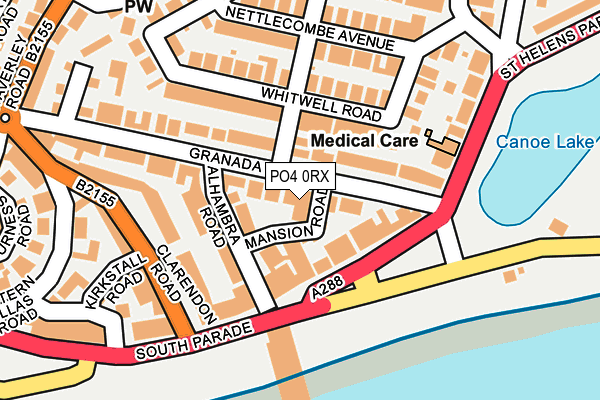 PO4 0RX map - OS OpenMap – Local (Ordnance Survey)