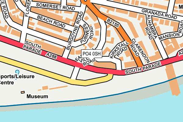 PO4 0SH map - OS OpenMap – Local (Ordnance Survey)