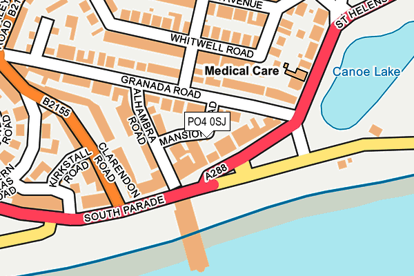 PO4 0SJ map - OS OpenMap – Local (Ordnance Survey)