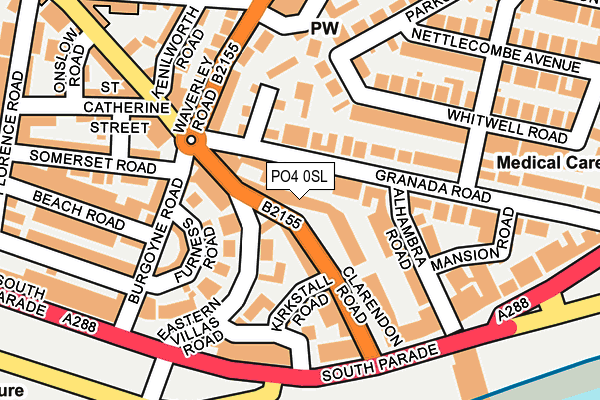 PO4 0SL map - OS OpenMap – Local (Ordnance Survey)