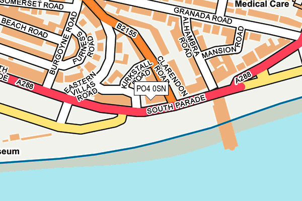 PO4 0SN map - OS OpenMap – Local (Ordnance Survey)