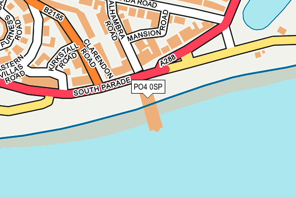 PO4 0SP map - OS OpenMap – Local (Ordnance Survey)