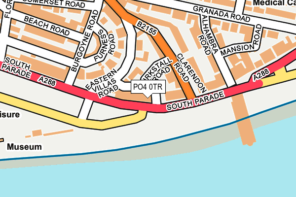 PO4 0TR map - OS OpenMap – Local (Ordnance Survey)