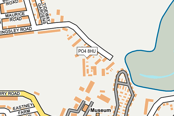 PO4 8HU map - OS OpenMap – Local (Ordnance Survey)