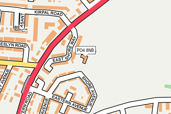 PO4 8NB map - OS OpenMap – Local (Ordnance Survey)