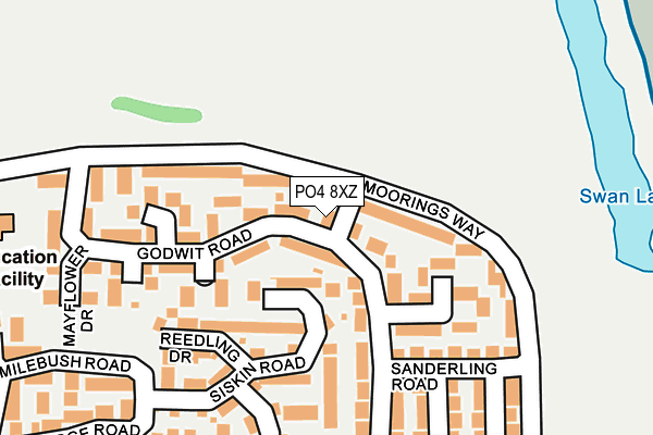 PO4 8XZ map - OS OpenMap – Local (Ordnance Survey)