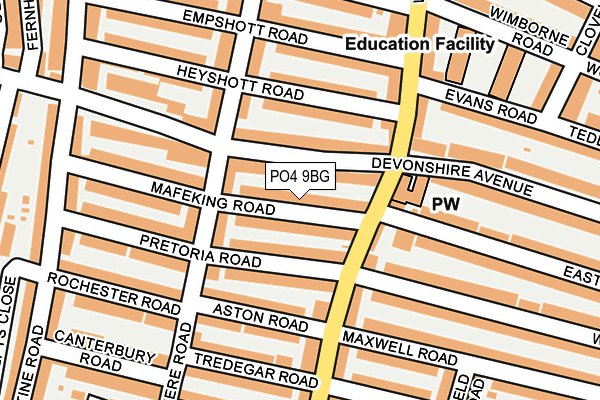 PO4 9BG map - OS OpenMap – Local (Ordnance Survey)