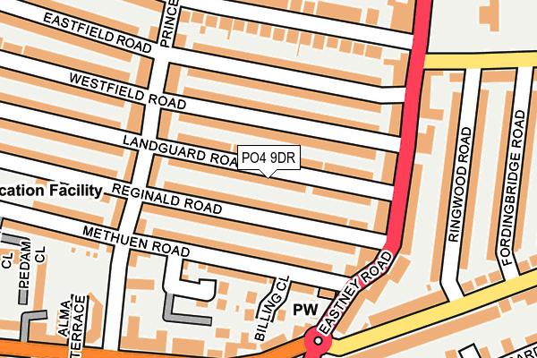 PO4 9DR map - OS OpenMap – Local (Ordnance Survey)