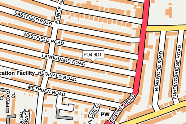 PO4 9DT map - OS OpenMap – Local (Ordnance Survey)