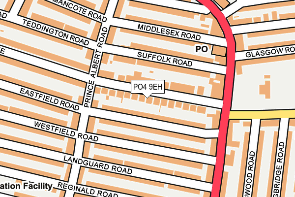 PO4 9EH map - OS OpenMap – Local (Ordnance Survey)