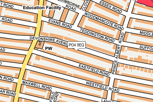 PO4 9EQ map - OS OpenMap – Local (Ordnance Survey)