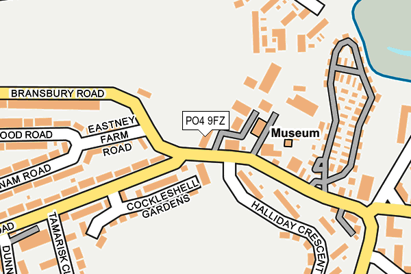 PO4 9FZ map - OS OpenMap – Local (Ordnance Survey)