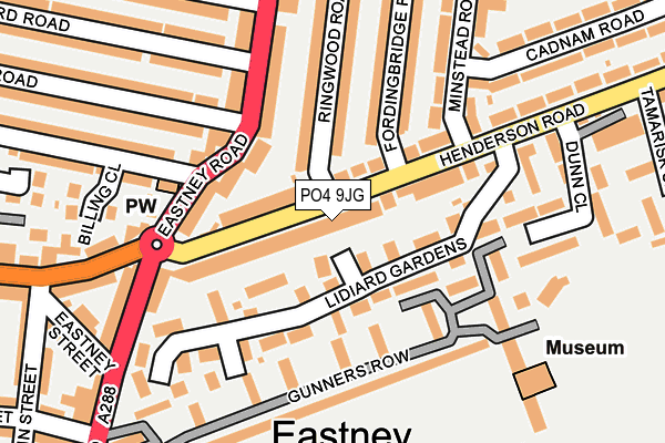 PO4 9JG map - OS OpenMap – Local (Ordnance Survey)