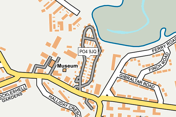 PO4 9JQ map - OS OpenMap – Local (Ordnance Survey)