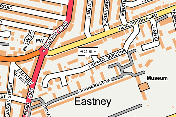 PO4 9LE map - OS OpenMap – Local (Ordnance Survey)