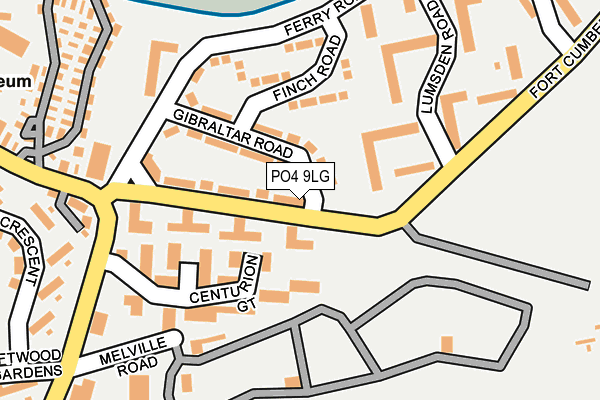 PO4 9LG map - OS OpenMap – Local (Ordnance Survey)