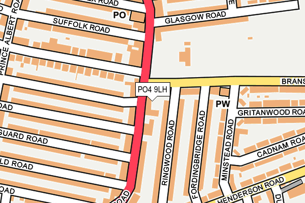 PO4 9LH map - OS OpenMap – Local (Ordnance Survey)