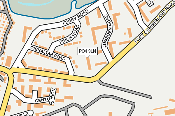 PO4 9LN map - OS OpenMap – Local (Ordnance Survey)