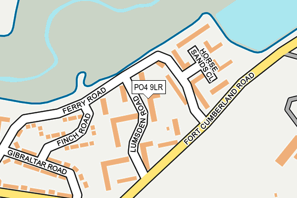 PO4 9LR map - OS OpenMap – Local (Ordnance Survey)