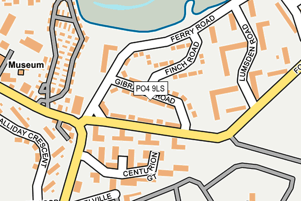 PO4 9LS map - OS OpenMap – Local (Ordnance Survey)