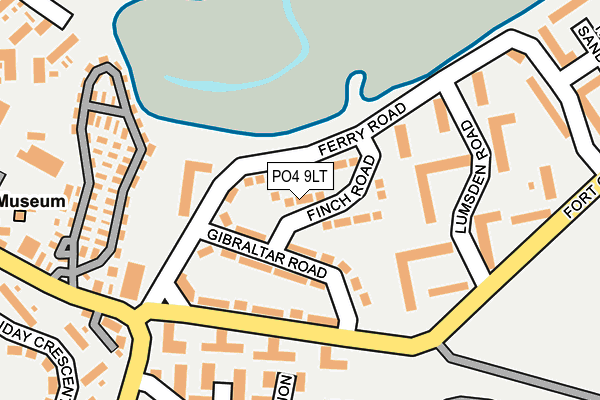 PO4 9LT map - OS OpenMap – Local (Ordnance Survey)