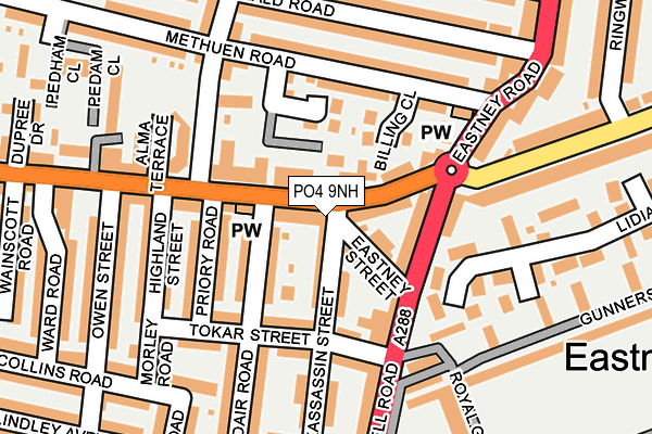 PO4 9NH map - OS OpenMap – Local (Ordnance Survey)