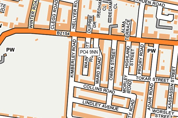 PO4 9NN map - OS OpenMap – Local (Ordnance Survey)