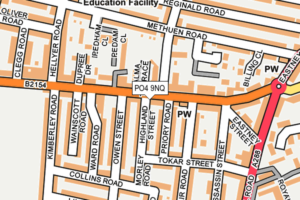 PO4 9NQ map - OS OpenMap – Local (Ordnance Survey)