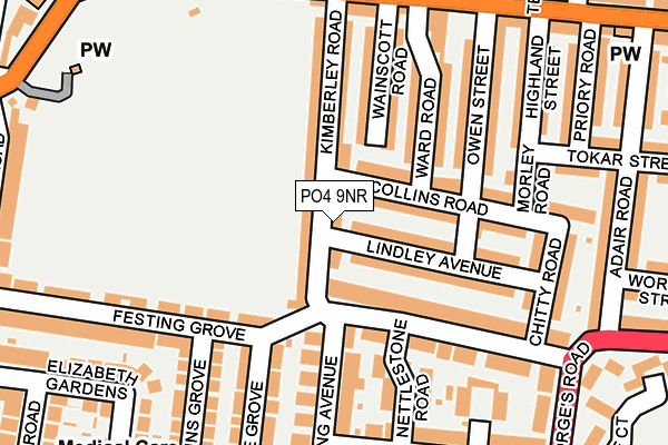 PO4 9NR map - OS OpenMap – Local (Ordnance Survey)