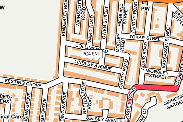 PO4 9NT map - OS OpenMap – Local (Ordnance Survey)