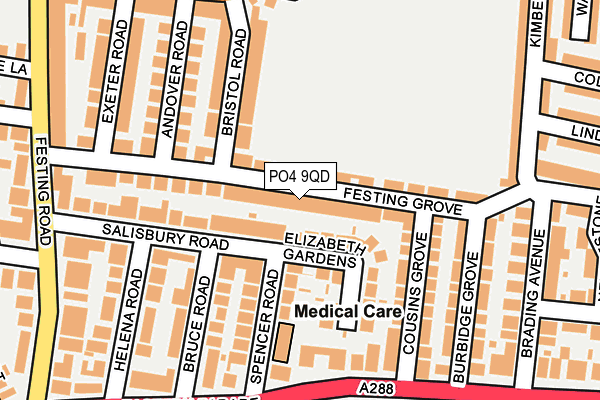 PO4 9QD map - OS OpenMap – Local (Ordnance Survey)