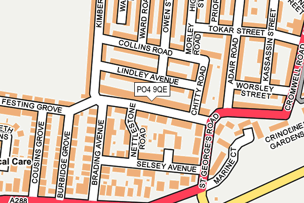 PO4 9QE map - OS OpenMap – Local (Ordnance Survey)