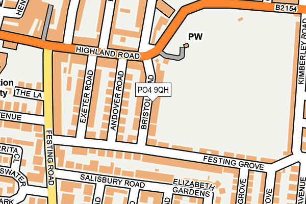 PO4 9QH map - OS OpenMap – Local (Ordnance Survey)