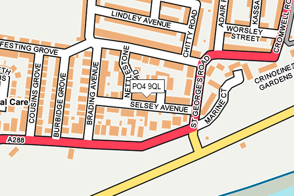 PO4 9QL map - OS OpenMap – Local (Ordnance Survey)