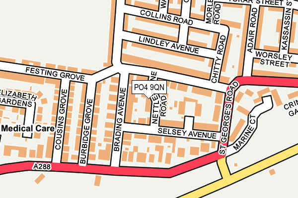 PO4 9QN map - OS OpenMap – Local (Ordnance Survey)