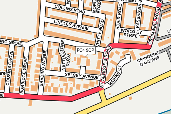 PO4 9QP map - OS OpenMap – Local (Ordnance Survey)